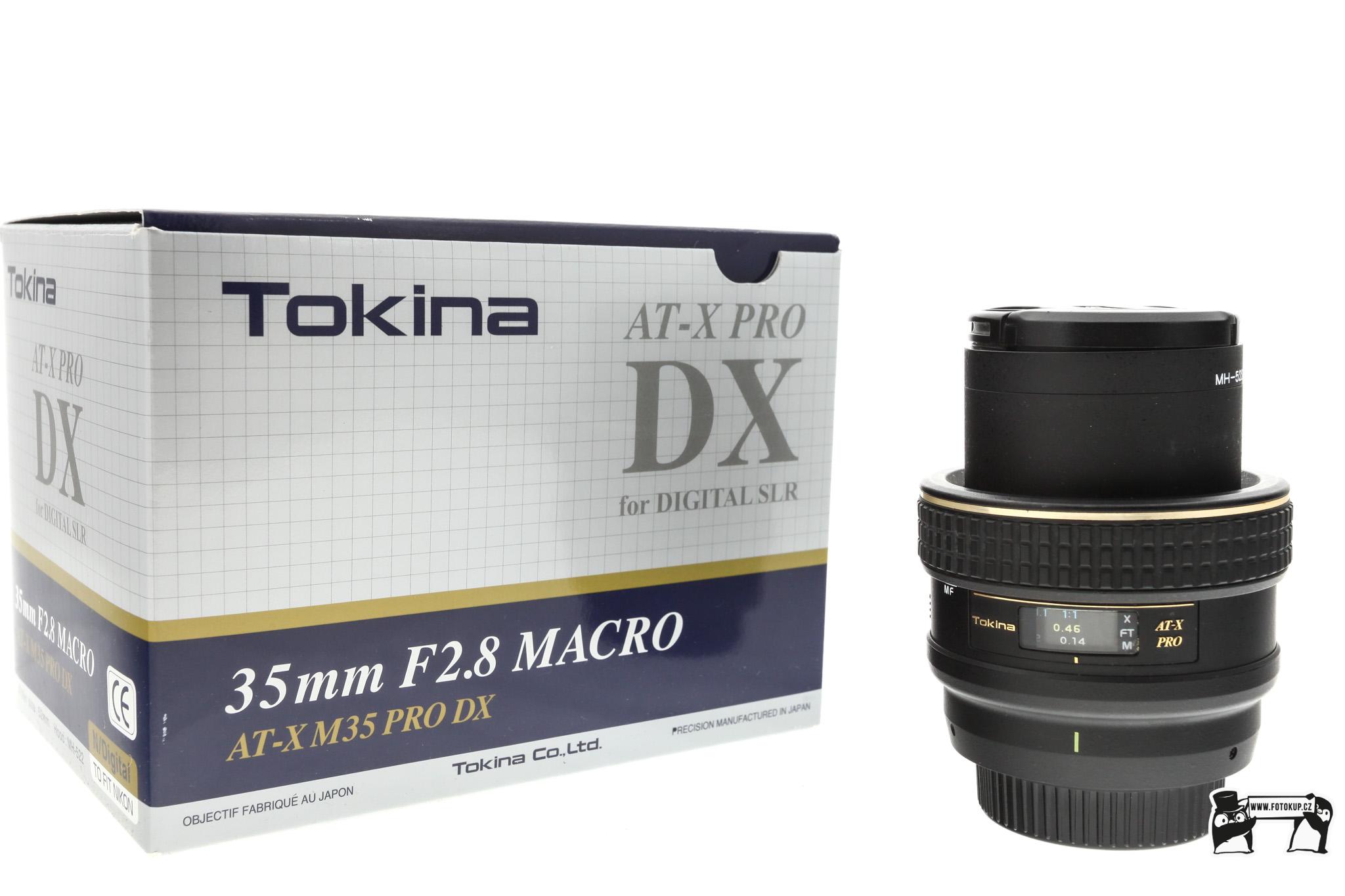 Tokina AT-X PRO DX 35mm f/2.8 Macro – bazarový objektiv pro Nikon F