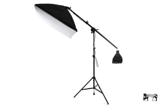 SoftBox rameno E27 LED 150W, 50x70cm stmívatelné dálkové ovládání 